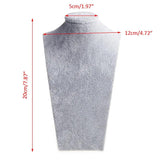 Velvet Bust Jewelry Necklace Pendant Display Stand Holder