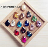 Colorful Water Drop Crystal Charms for DIY Jewelry Making