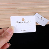 100pcs Earring Packaging Display Gift Cards 3.5x5.2cm