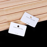 100pcs Earring Packaging Display Gift Cards 3.5x5.2cm