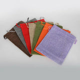 10pcs 15x20cm Linen Drawstring Bag Jewelry Bag Gift Pouch