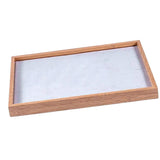 Bamboo Jewelry Organizer Display Tray Stackable Case