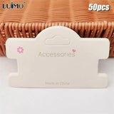 50pcs DIY Jewelry Cardboard Packaging Display Cards for Hair Accessories