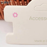 50pcs DIY Jewelry Cardboard Packaging Display Cards for Hair Accessories