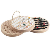 Portable Ring Storage Box Wood Jewelry Holder