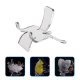 25Pcs Crystal Acrylic Display Stand Pedestal for Jewelry Pendants