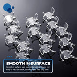 25Pcs Crystal Acrylic Display Stand Pedestal for Jewelry Pendants