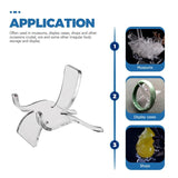 25Pcs Crystal Acrylic Display Stand Pedestal for Jewelry Pendants