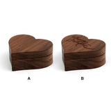 Heart Shaped Ring Case Storage Box Jewelry Organizer
