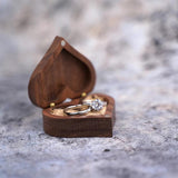 Heart Shaped Ring Case Storage Box Jewelry Organizer