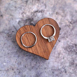 Heart Shaped Ring Case Storage Box Jewelry Organizer