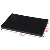 1PC Grey/Black Velvet Jewelry Foam Tray DIY Inserts Liners