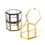 Clear Glass Jewelry Box Organize Holder Ring Necklace Bracelets Earrings Storage