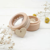Engraved Wood Ring Bearer Box Wedding Rings Holder