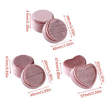 Heart Shaped Double Rings Box Jewelry Organizer Multicolor Flannel Wedding
