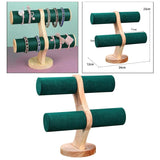 2-Layer Jewelry Display Stand Bracelet Holder Rack