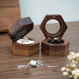 Wedding Wooden Case Lover Ring Display Box Ring Storage Box