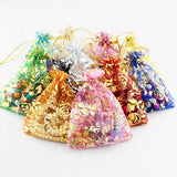 100Pcs Multicolors Organza Bag Rose Wedding Jewelry Packaging Bags