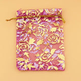 100Pcs Multicolors Organza Bag Rose Wedding Jewelry Packaging Bags