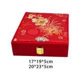 Chinese Style Velvet Jewelry Display Box for Rings and Bangles