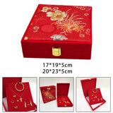 Chinese Style Velvet Jewelry Display Box for Rings and Bangles