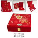 Chinese Style Velvet Jewelry Display Box for Rings and Bangles