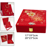 Chinese Style Velvet Jewelry Display Box for Rings and Bangles