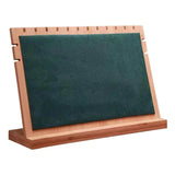 Wooden Necklace Pendant Display Stand Chain Organizer Shelf Holder