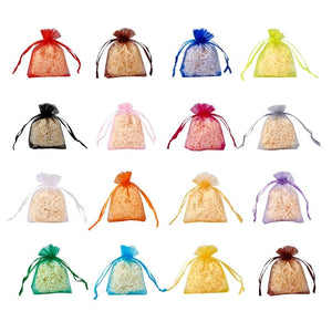 100Pcs Organza Bag Jewelry Drawstring Display Pouches