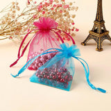 100Pcs Organza Bag Jewelry Drawstring Display Pouches