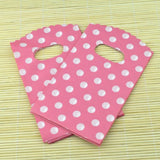 100pcs Pink Plastic Bag Charms Nuts Jewelry Packaging Small Candy Gift