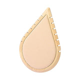 Wooden Drop Shape Pendant Necklace Display Stand