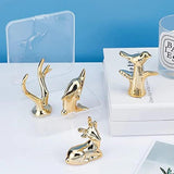 Porcelain Bird Antlers Reindeer Dolphin Ring Holder Decor