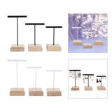 Wooden T Bar Earrings Display Stand for Retail Shops