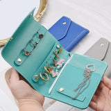 Portable PU Leather Jewelry Storage Bag Necklace Wrapping Dust Protect Pouch