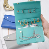 Portable PU Leather Jewelry Storage Bag Necklace Wrapping Dust Protect Pouch