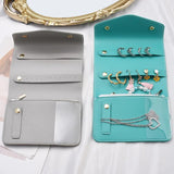 Portable PU Leather Jewelry Storage Bag Necklace Wrapping Dust Protect Pouch