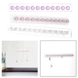 Acrylic Necklace Organizer Wall Display Jewelry Hooks Holder