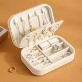 Portable Jewelry Display Case PU Leather Soft Lining Interior