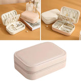 Portable Jewelry Display Case PU Leather Soft Lining Interior