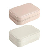 Portable Jewelry Display Case PU Leather Soft Lining Interior