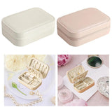 Portable Jewelry Display Case PU Leather Soft Lining Interior