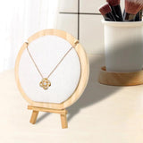 Wooden Necklace Display Boards Jewelry Storage Holder Pendant Chain Desk Stand