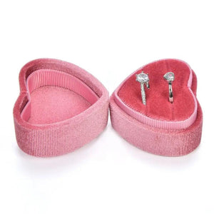 Wedding Ring Display Box Velvet Jewelry Box