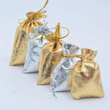 50Pcs 9x12cm Cotton Jute Drawstring Pouches for Jewelry Storage