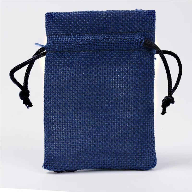 10Pcs Colorful Jute Bag Drawstring Storage Pouch for Dry Flower Tea Soap
