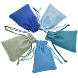 10Pcs Colorful Jute Bag Drawstring Storage Pouch for Dry Flower Tea Soap