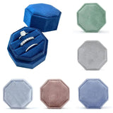 3-Slot Wedding Ring Storage Box with Detachable Lid