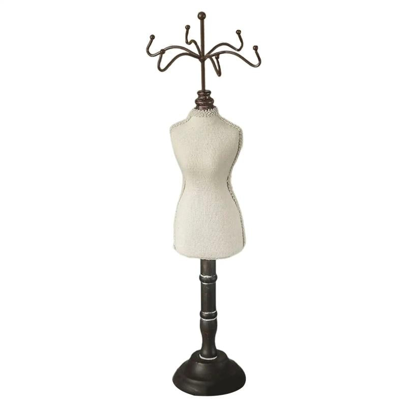 Mannequin Jewelry Organizer Stand Display Holder Rings Countertop