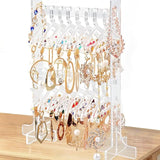 Clear Acrylic Earring Hanger Rack for Tabletop Dresser